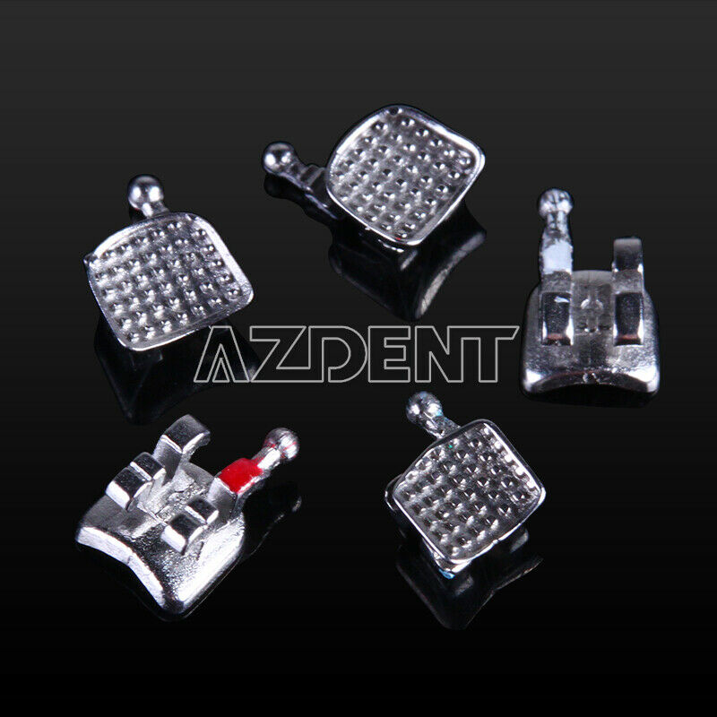 50 Kits AZDENT Dental Orthodontic MIM Bracket Braces Mini Roth 018 Hooks 3 4 5