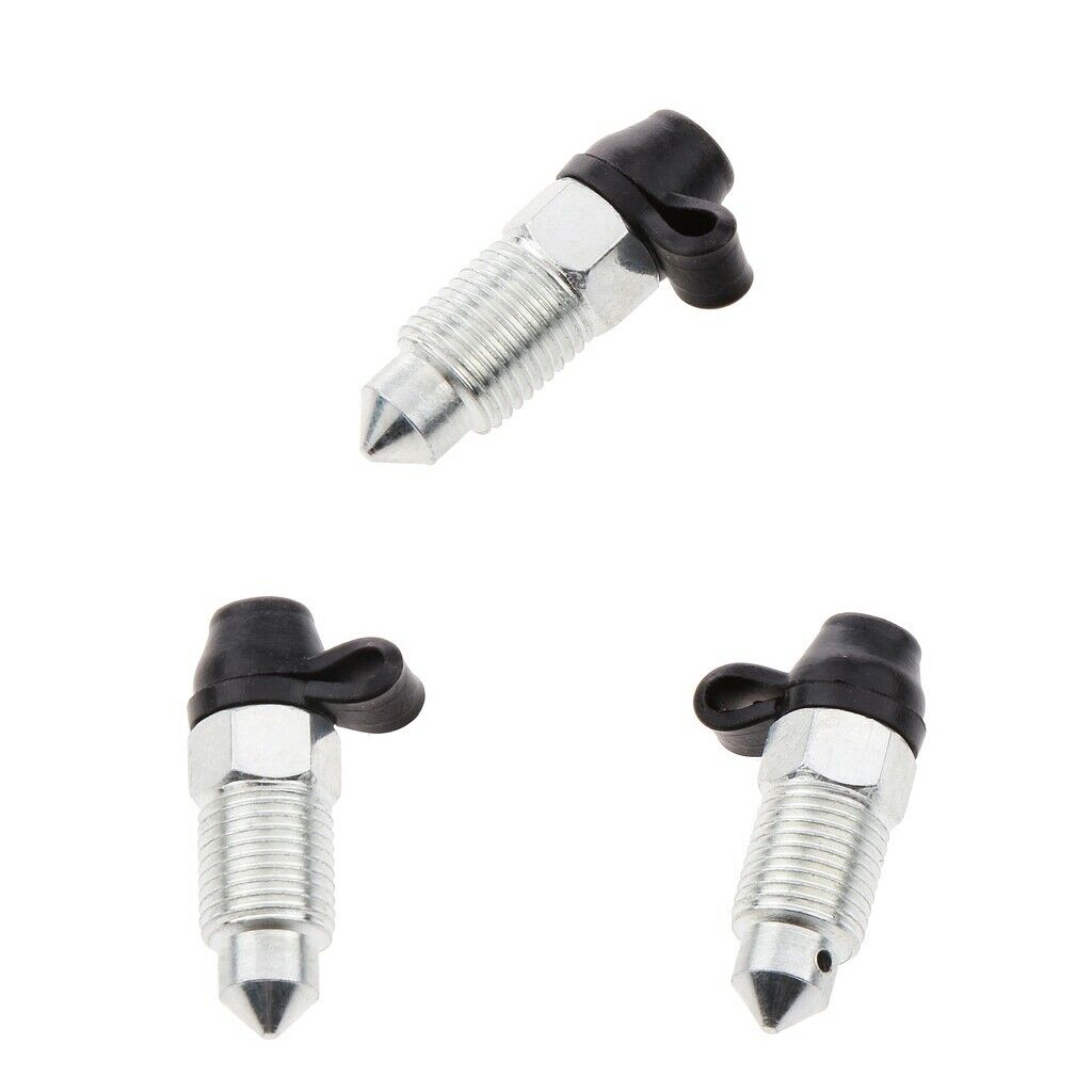 3pcs M10 x 1.0 Motorcycle Brake Master Cylinder Brake Caliper Vent Screw