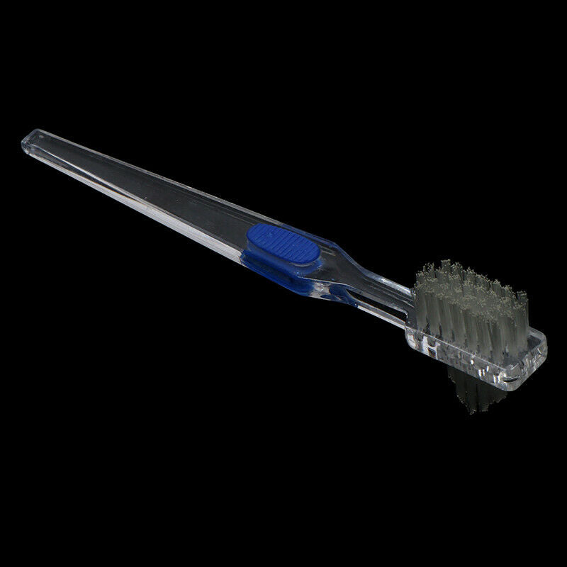 Denture Cleaning Brush Oral Care Double Sided Toothbrush Dental Teeth Soft Br TH