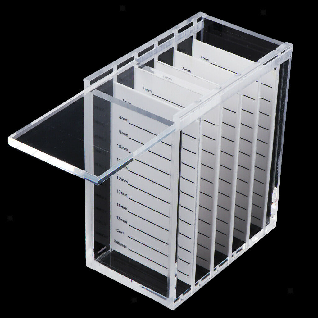 2x 5-Layer Eyelashes Storage Case Organizer Makeup Lash Adhesive Glue Holder