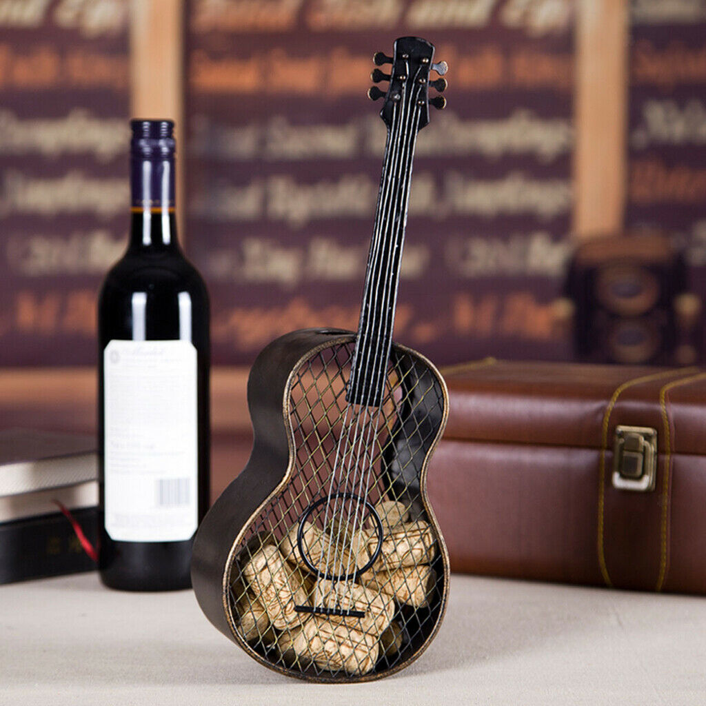 Elegent Guitar Wine Stopper Holder Holder Display Rack Desktop Decorations