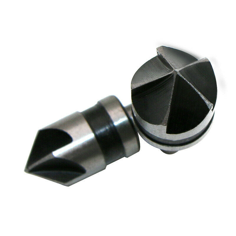 5PC COUNTERSINK TOOL BIT SET COUNTER SINK FOR STEEL METAL WOOD PLASTIC ALUMINUM