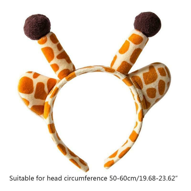 Plush Giraffe Ears Headband Stuffed Cartoon Headband Performance Hair Accessorie