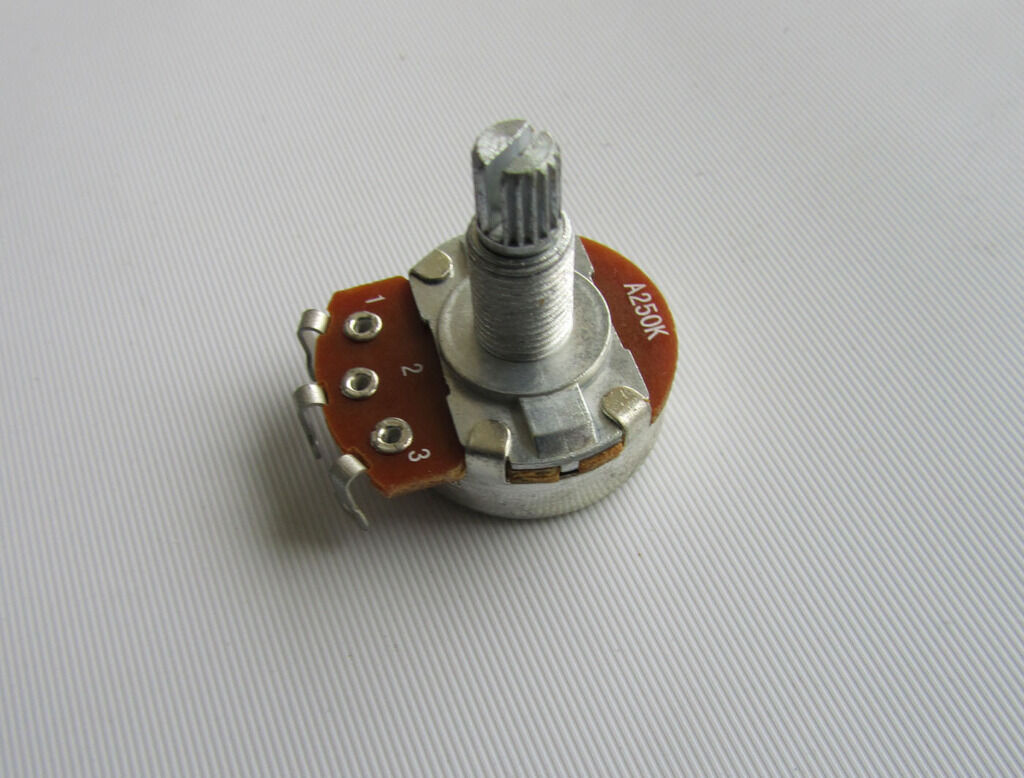 10x A250K Large Audio Guitar Pots 18mm Long Shaft 250K Guitar Potentiometers