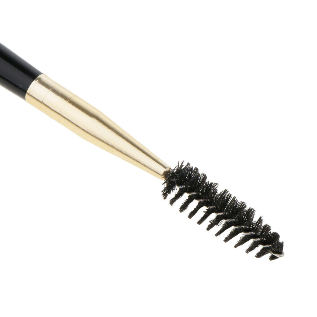 Nylon Mascara Wand Detachable Eyebrow Brush w/ Aluminum Ferrule for Women