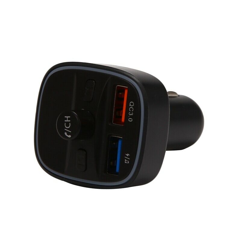 Bluetooth FM Transmitter Wireless Radio with QC3.0 Fast Charging Car Charger MU8