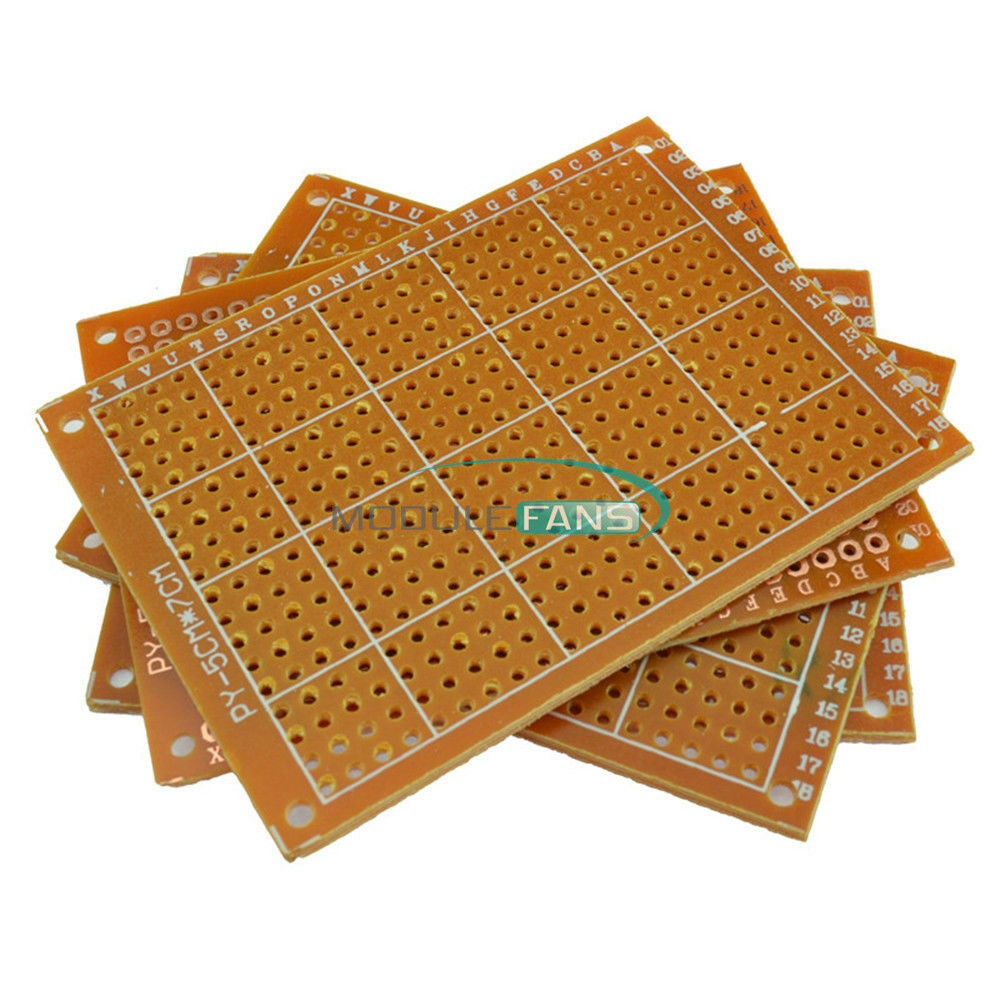 20PCS DIY Prototype Paper PCB Board Universal 5x7cm  5*7cm Circuit Breadboard