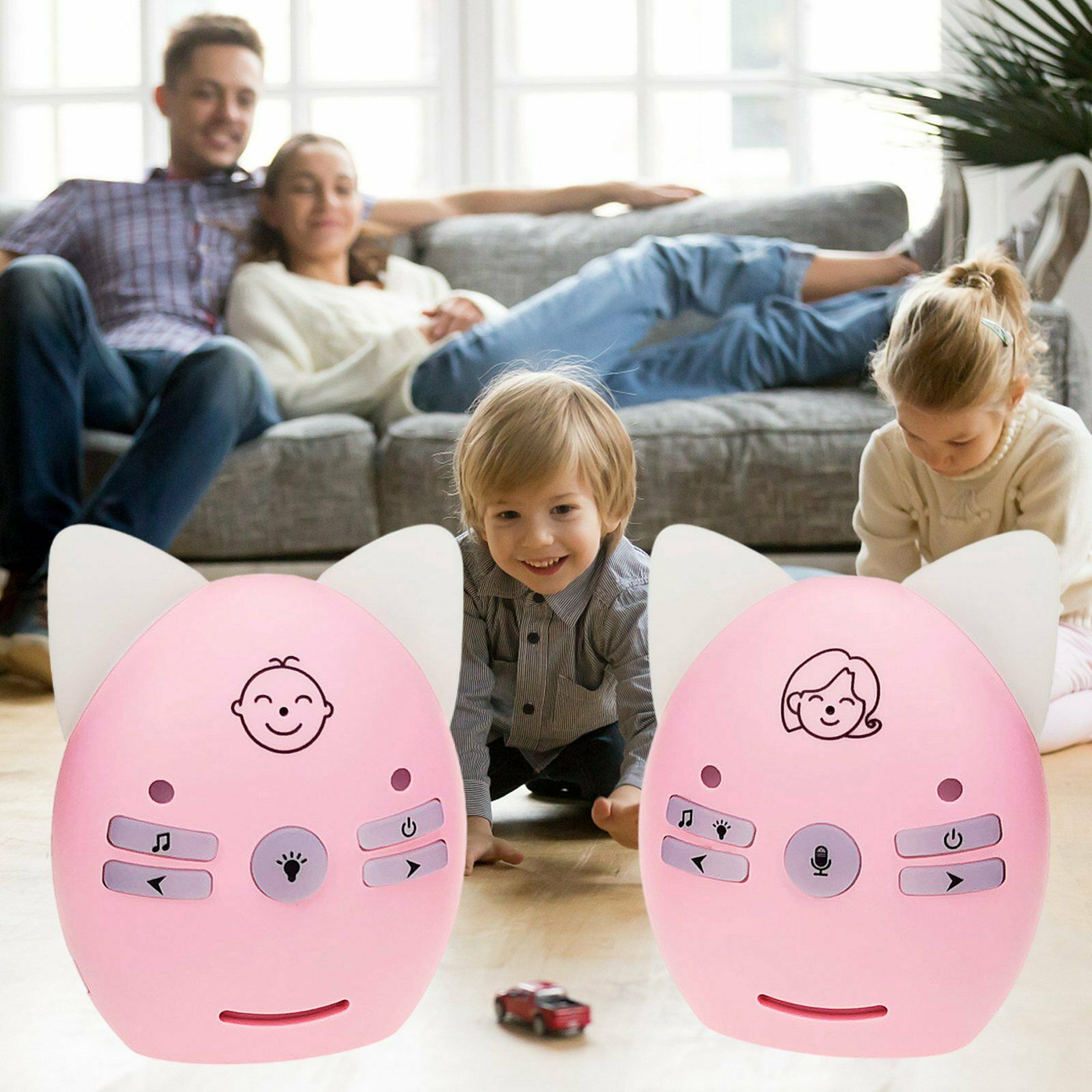 Baby Detector Infant Digital Audio Crystal Clear Voice AU Plug Pink AU plug