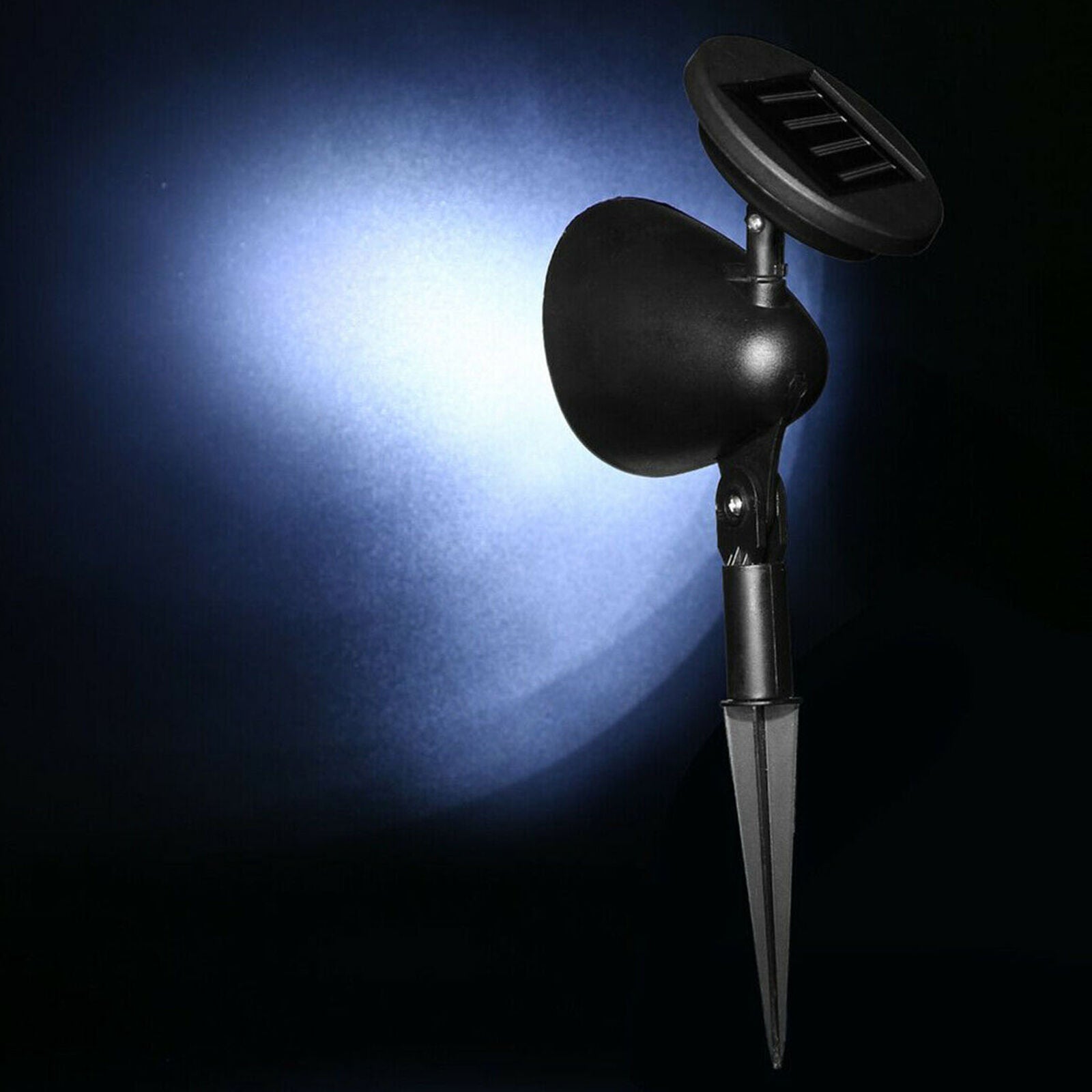 2Pack Solar 4 LED Spot Light Outdoor Garden Yard Landscape Flood Lamp Waterproof