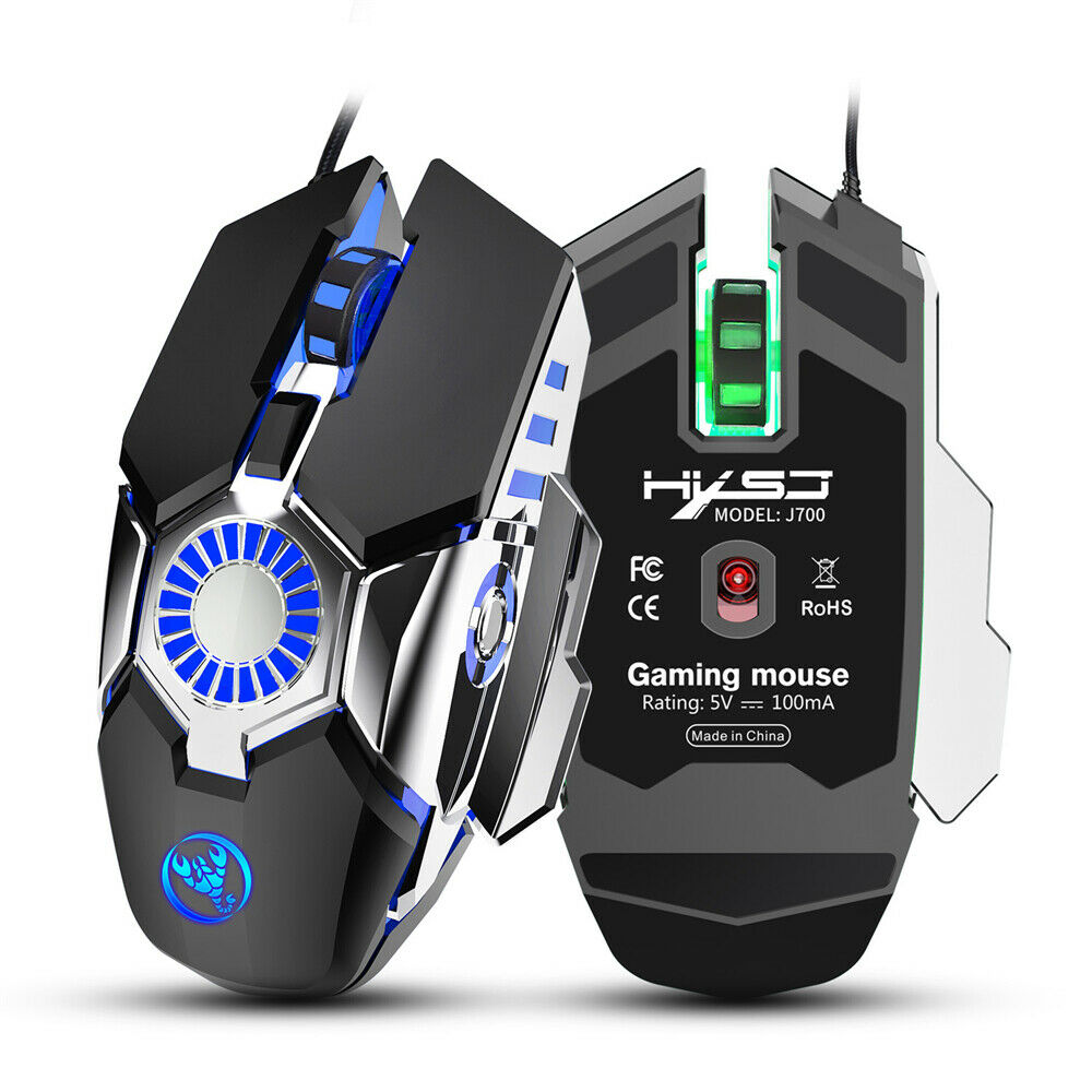 Wired Gaming Mouse Gamer Programming Computer Gaming Mice For PC RGB Backlight