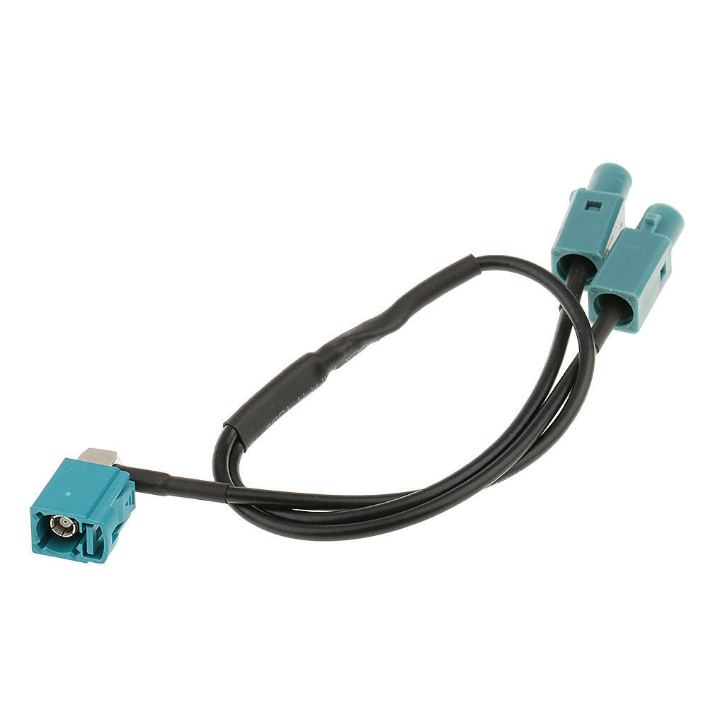 Car 2 Male Fakra to 1 Female Car Radio Aerial Antenna Adapter for VW
