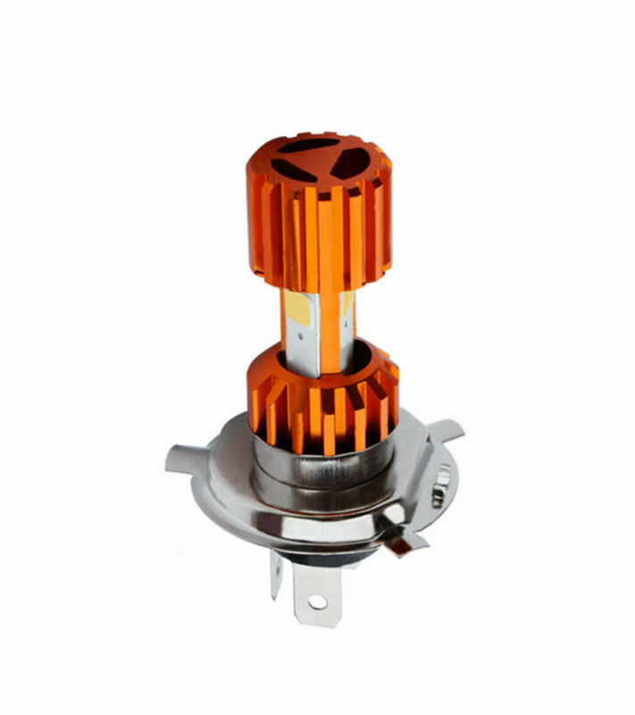 H4 Motorcycle LED Headlight Bulb Super Bright 3-COB Hi/Lo Lamp Scooter Fog Light