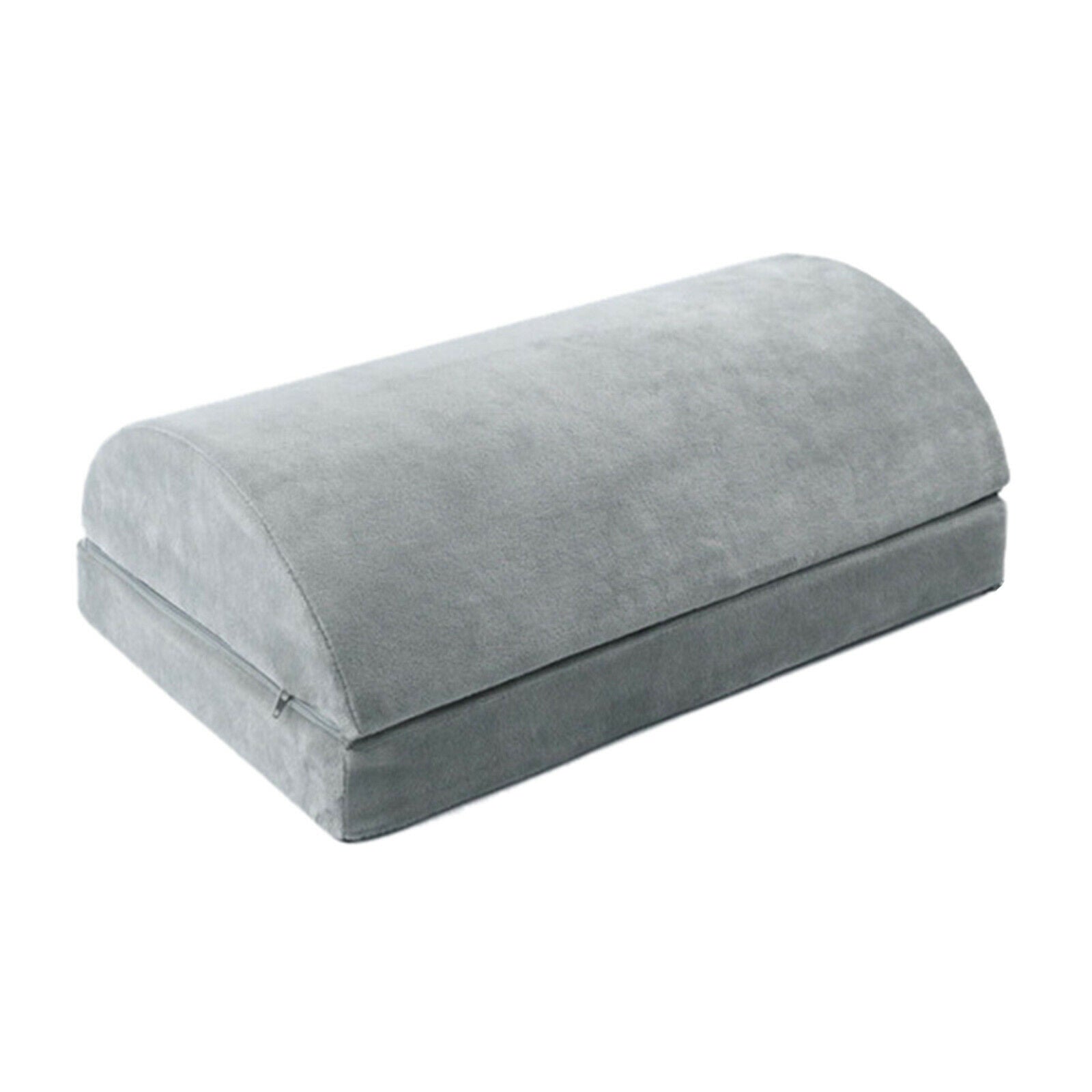 Foot Rest Under Desk Pillow Travel Footrest Textured Surface Washable Grey