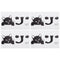 4Pcs DIY Black Funny Cat Wall Switch Stickers Wall Decals Home Room Decor