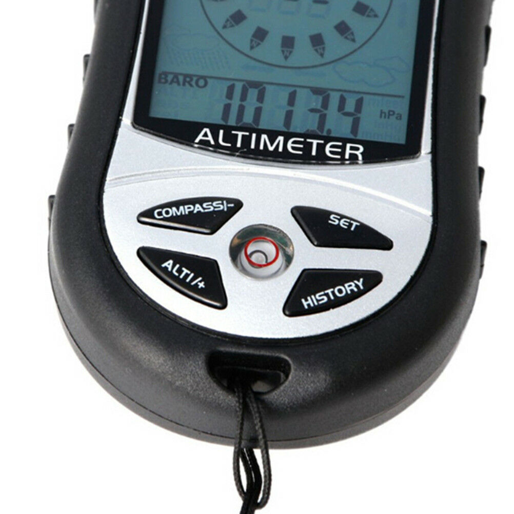 8 in 1 digital LCD compass altimeter barometer thermo temperature clock calen Tt