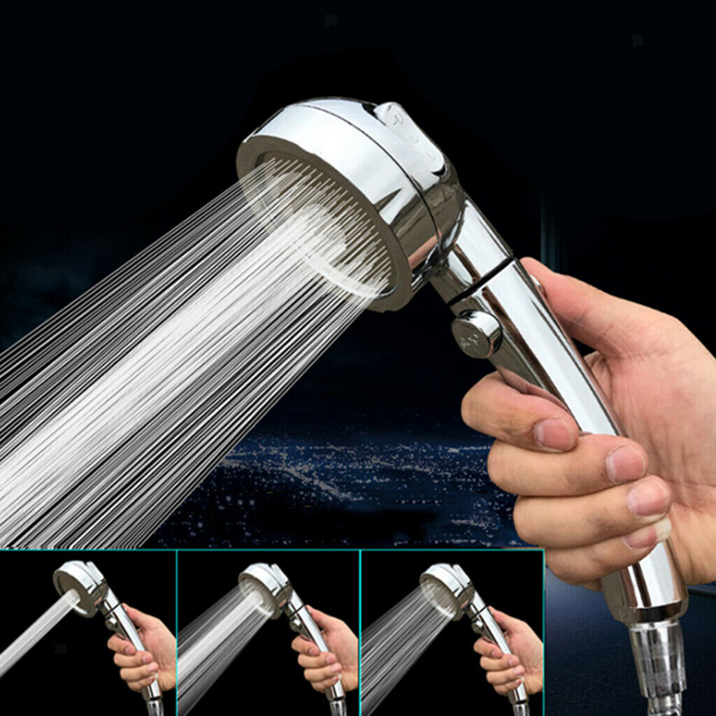 High Pressure Adjustable Handheld Anion Shower Head Nozzle Three Gear Water