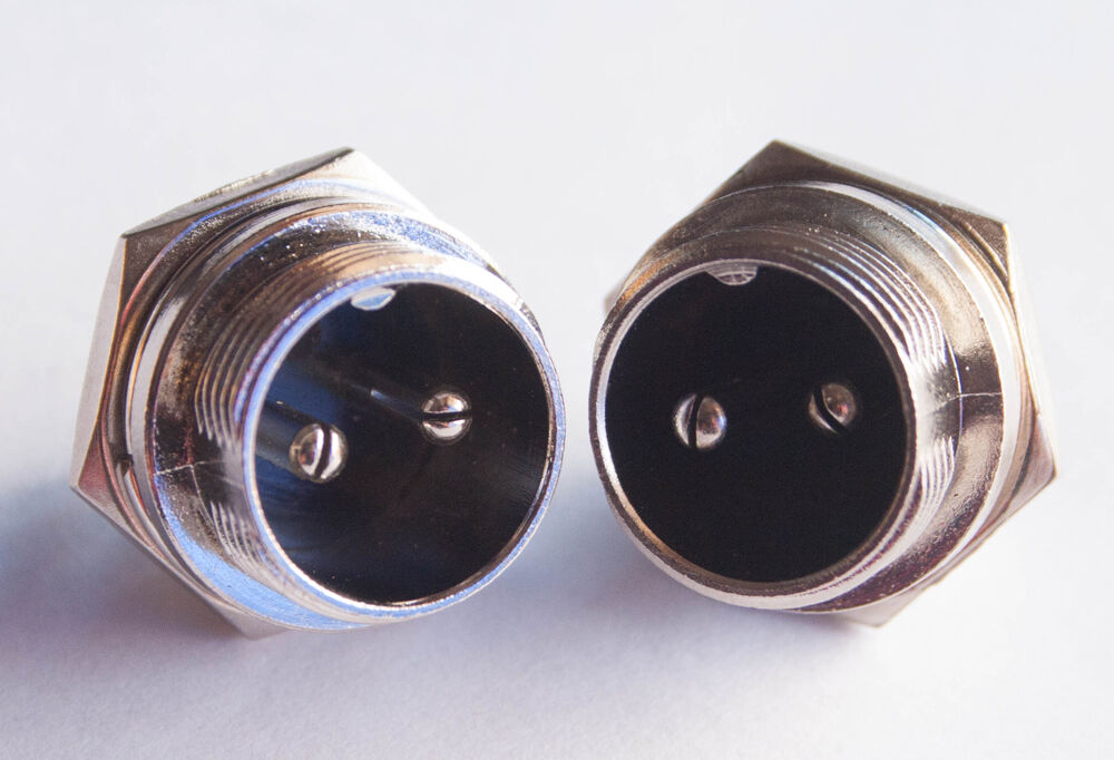 2pcs 2pin male Connetor 16-2P Fit TIG Welding Torch Plasma Cutter Torch [M1]