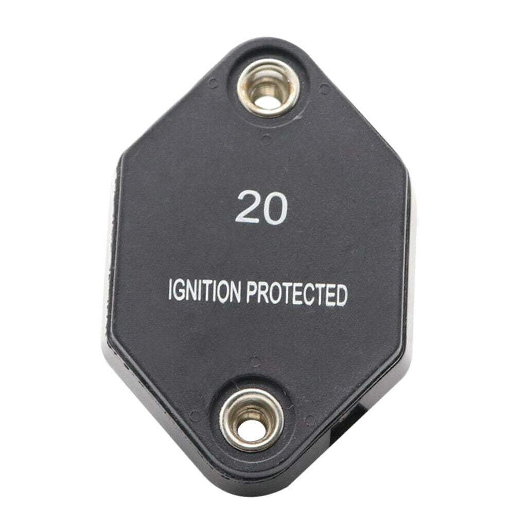 12V/32V 20-40AMP In-Line RV Car Circuit Breaker Manual Reset Fuse Holder 20A