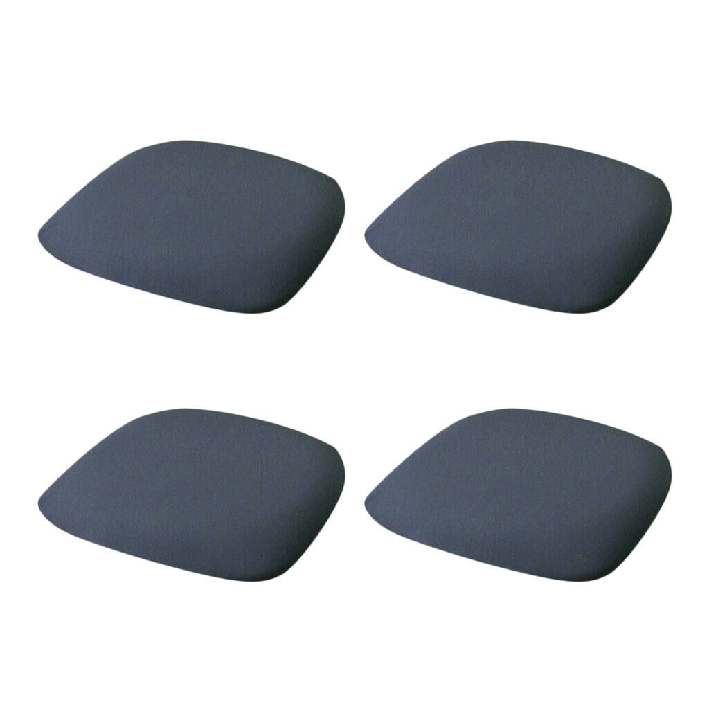 4pcs Stretch Kitchen Dining Room Chair Seat Cover Invisible Buckles Grey