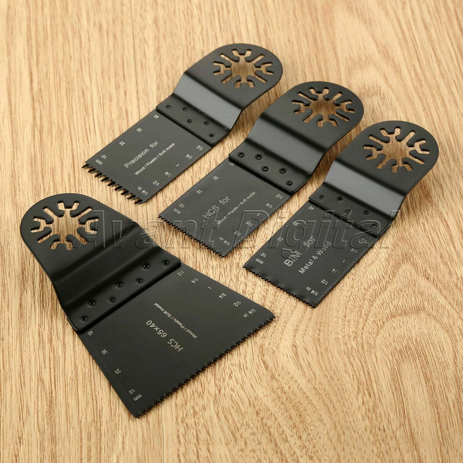 4pcs Oscillating Tool Precision E-cut Bi-metal Saw Blades Cut Plastic Stone Wood