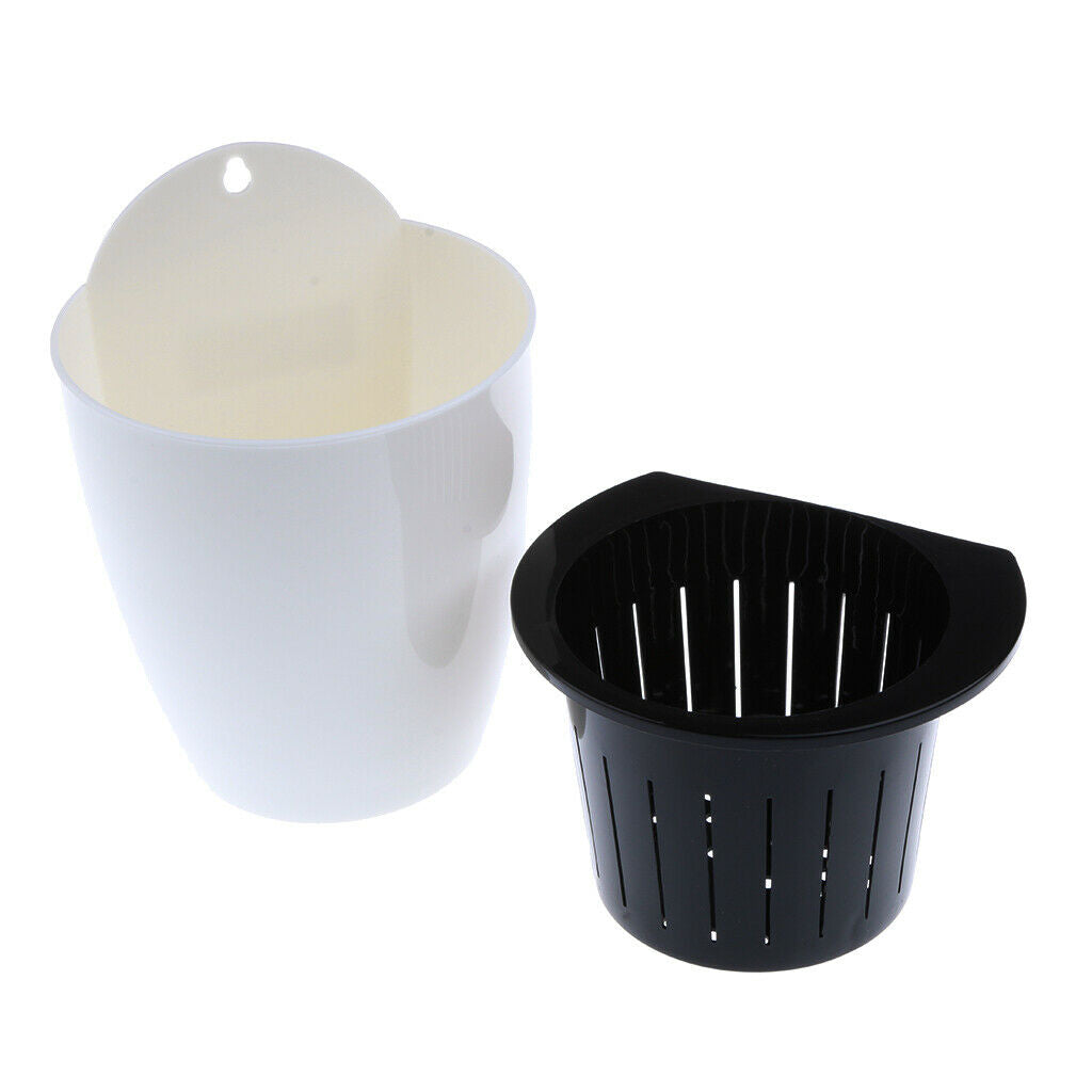 Set of 4 Durable Self-watering Wall Floating Flowerpot for Home Garden