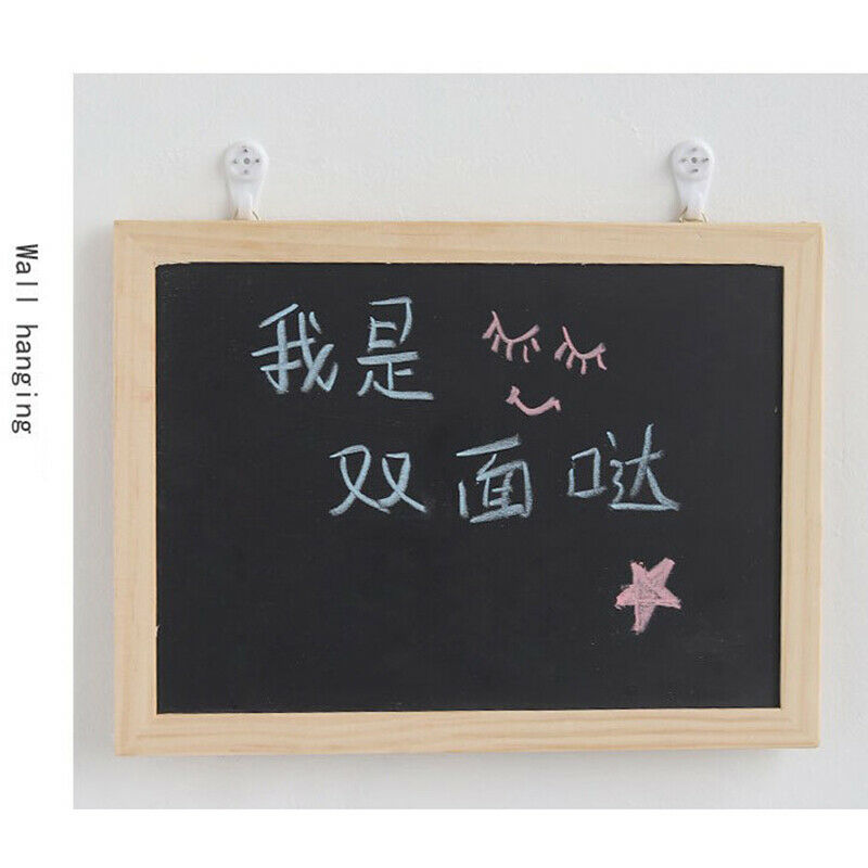 Mini Chalkboard Destop Blackboard Wood Frame Table-top Black Board With EaseBDA