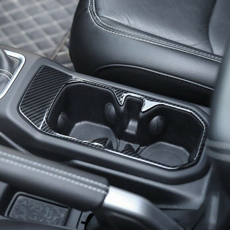 Front Drink Water Cup Holder Trim Cover for 2018 2019 2020 2021 Jeep WrangleH6S9