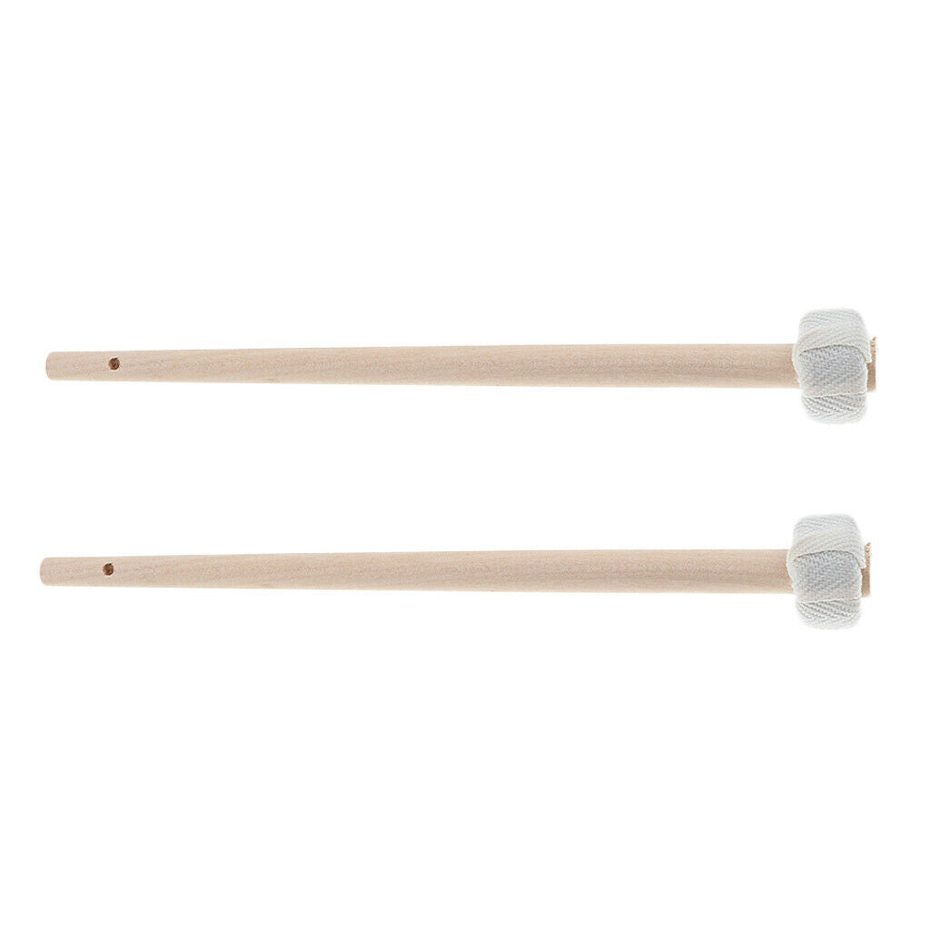 2 Pieces Small Wooden Cymbals Gong Hammer Hammer