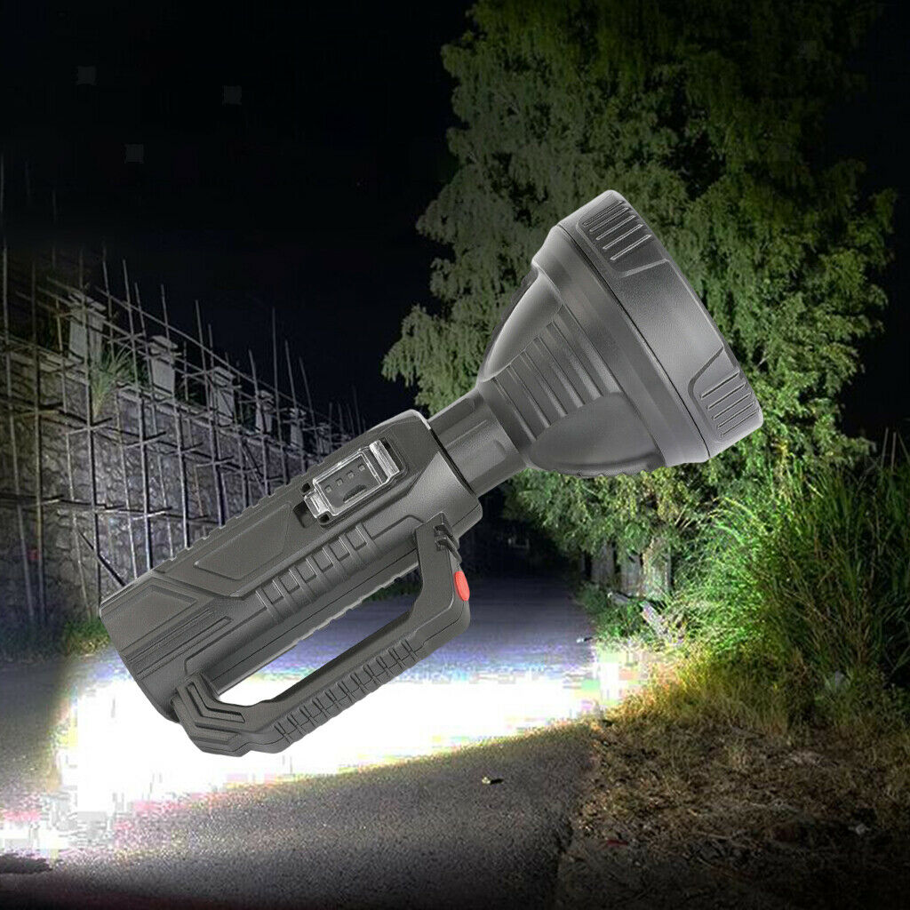 Bright Rechargeable Searchlight handheld LED Flashlight with Handle Spotlight