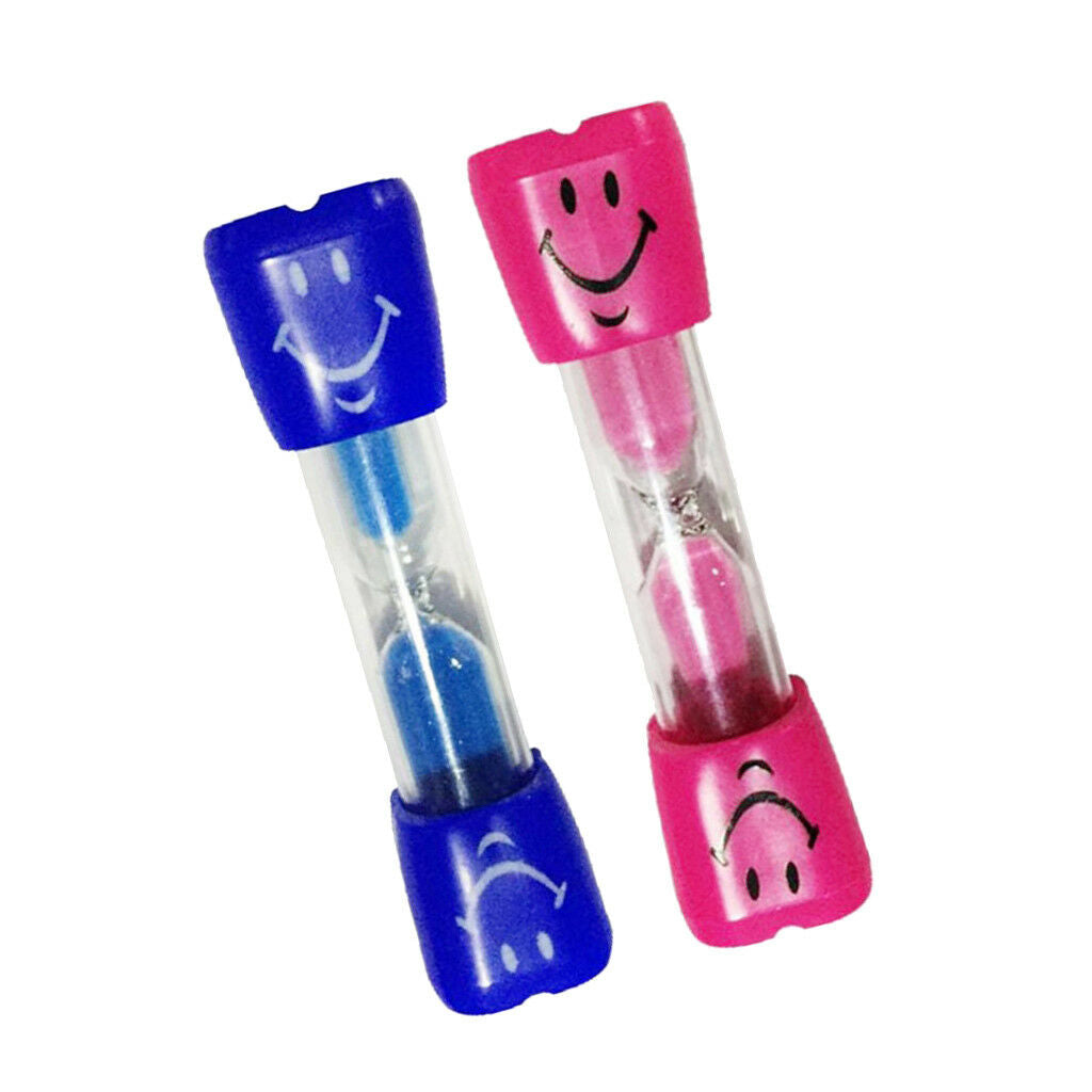 Sand Glass Sandglass Hourglass Timer 3 Minutes Home Decor Gift Blue + Pink