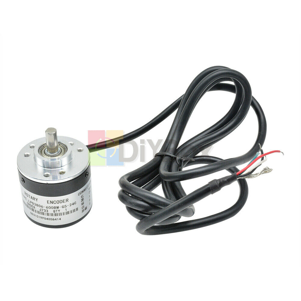 600P/R Photoelectric Incremental Rotary Encoder 5V-24V AB Two Phases 6mm Shaf
