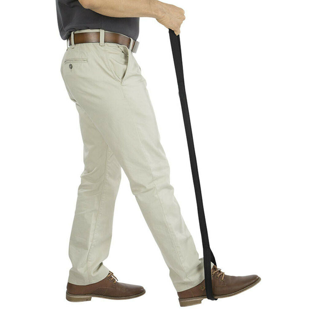 Leg Lifter Strap - 140cm Long - Rigid Foot Loop with Hand Loop, Lifter Helper