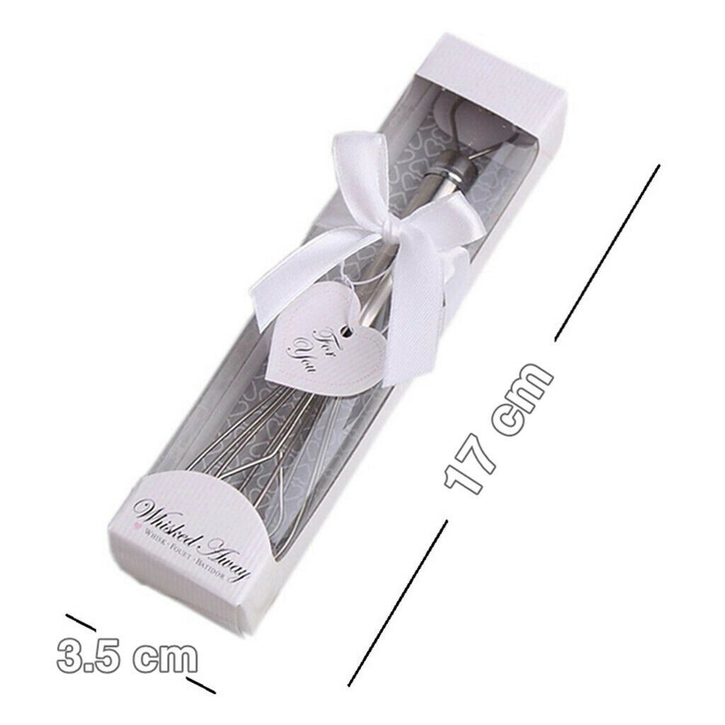Stainless Steels Egg Beater Whisk Heart shape Wedding Party Favor Gift