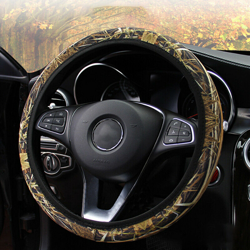 Universal Camouflage Auto Car Steering Wheel Cover Protector Non-slip 37c.l8