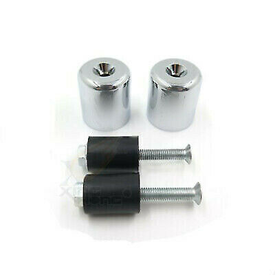Handlebar Bar End Slider Chrome Rubber For Suzuki Hayabusa GSX1300R 1999-2011