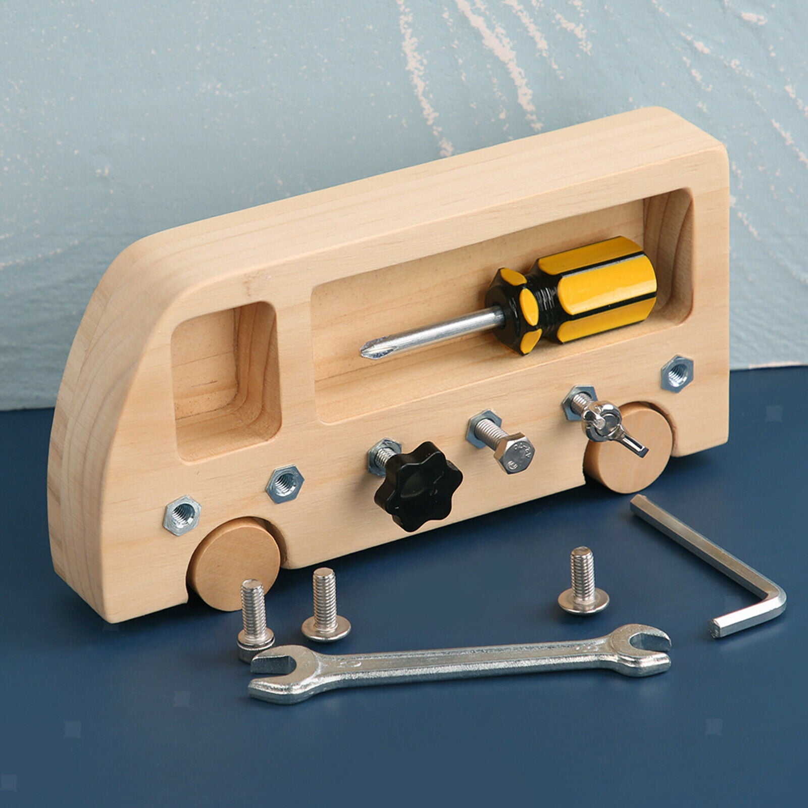 Montessori Screw Driver Board for Kids Toddlers Montessori Materials Practical