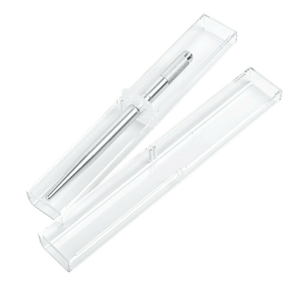 10pcs Microblading Makeup Eyebrow  Manual Pen Storage Box Case