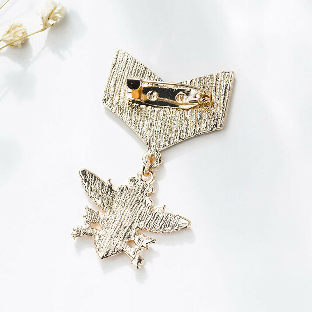Men's Brooch Golden Brooch Pin Lapel Pins Gift Jewelry Golden