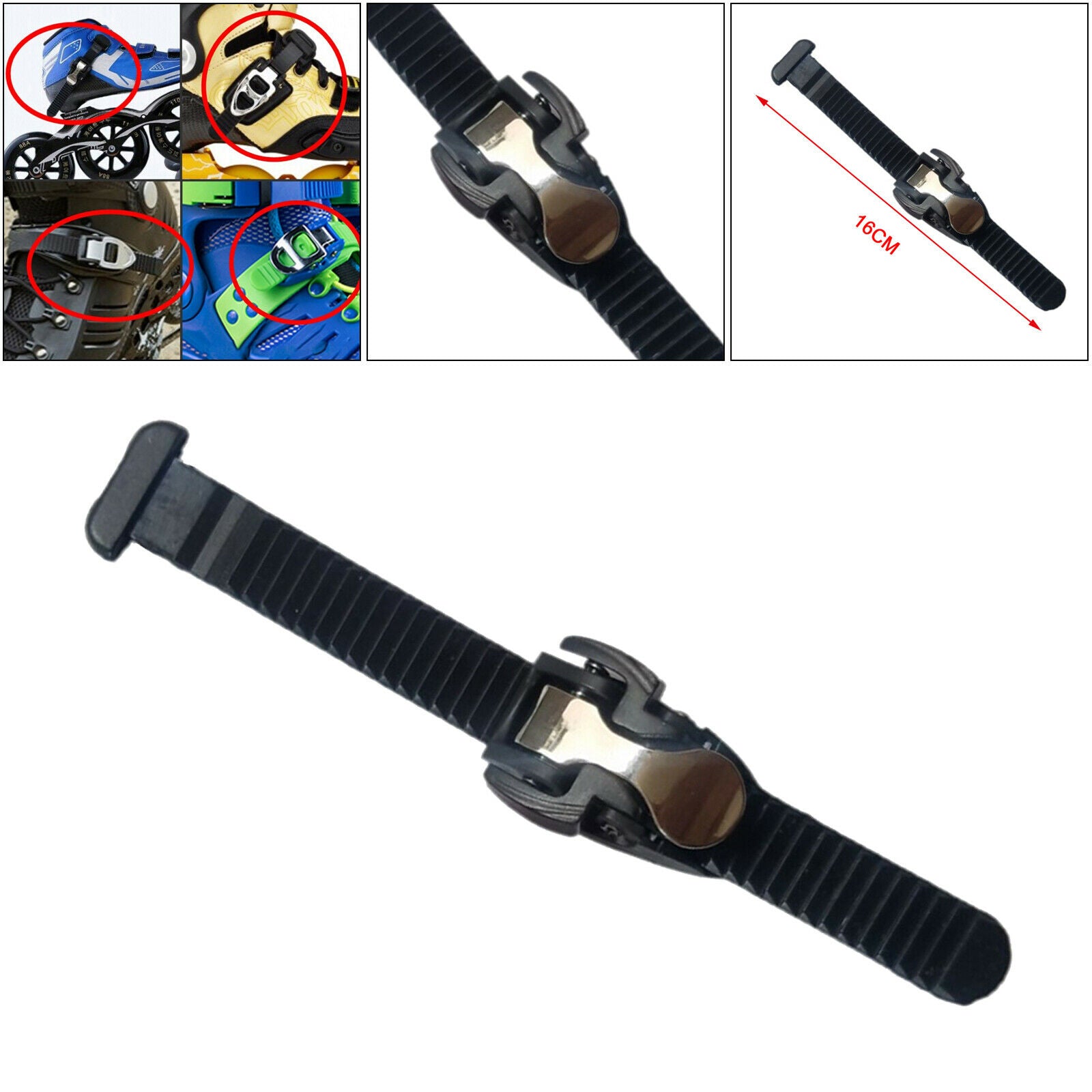 Sturdy Inline Skate Energy Strap with Buckle T Shape Tight Belt Repair Tool
