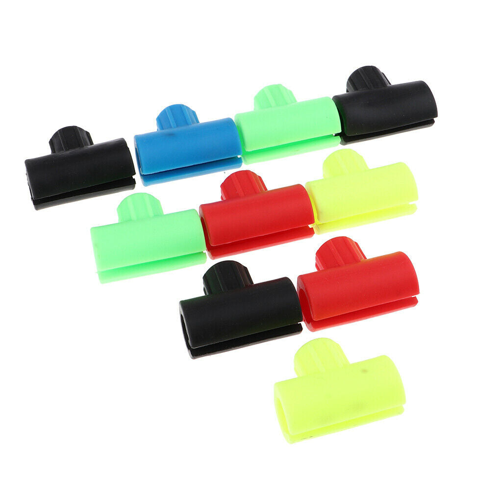 10pcs Silicone Fishing Connectors Clip Accessaries for Line Spool and Rod