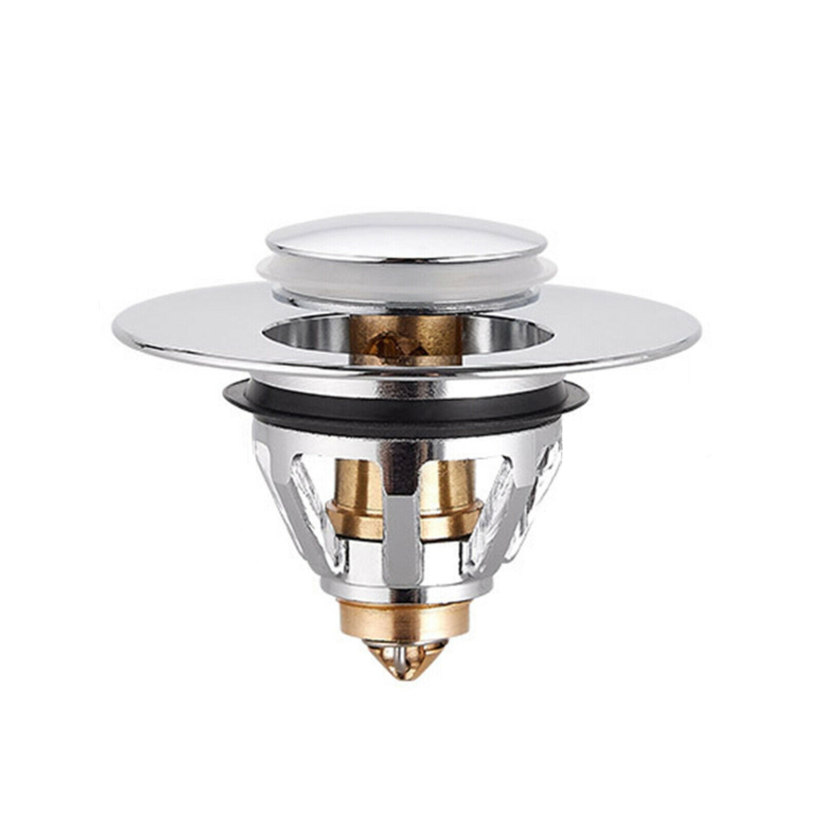 Universal Wash Basin Bounce Drain Filter Up Drain Plug Bathroom Sink
