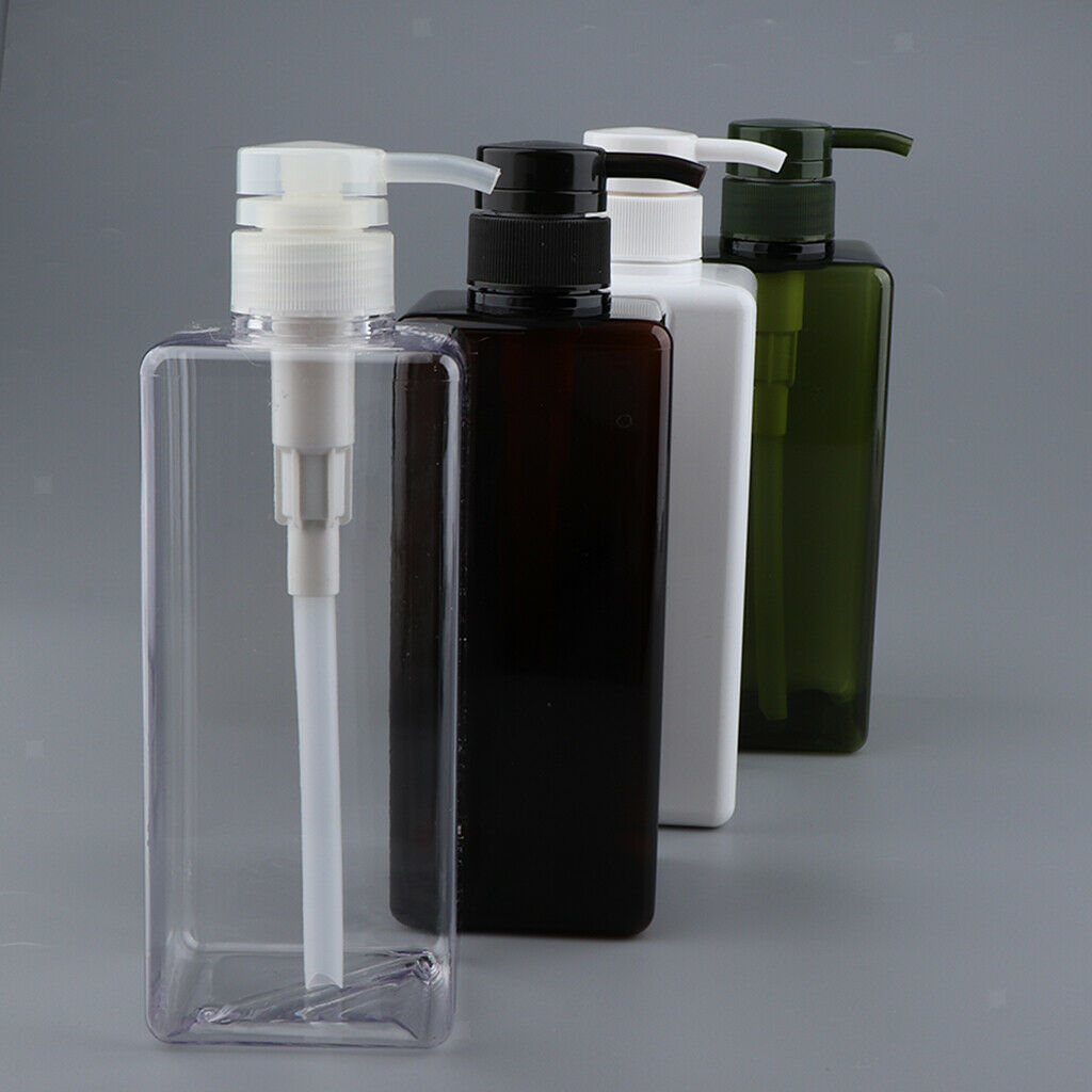 Empty Plastic Shampoo Conditioner Pump Bottle Refillable Container 650ml 2x