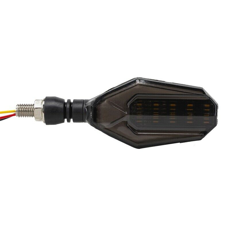 Motorcycle LED Turn Signal Light Yellow M10 Indicator Waterproof Universal
