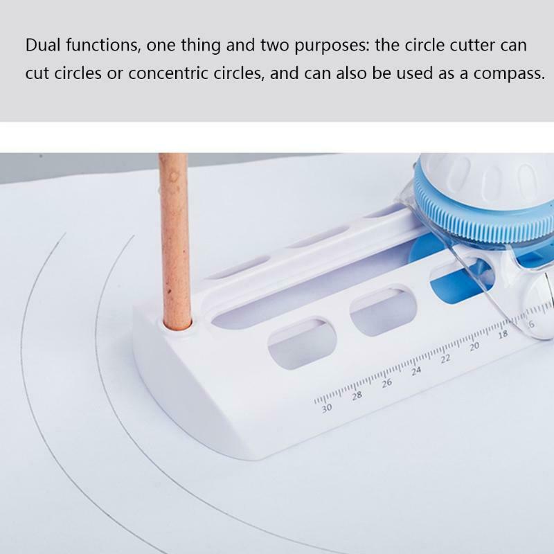 Multifunctional Paper Trimmer Circle Cutter Round Cutting Tool Ideal for Student