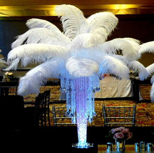 Newest 100 pcs White Ostrich Feathers 10-12 Inch / 25-30 cm Wedding Diy carnival