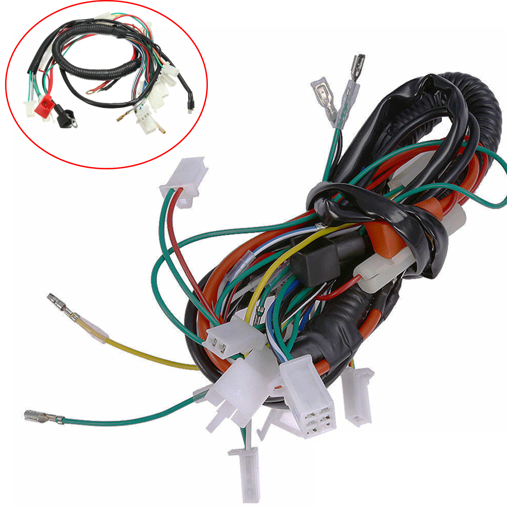 Electric Wiring Harness For Chinese ATV UTV Quad 4 Wheeler 50cc/70/90/110/125cc