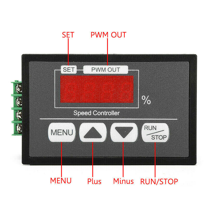DC Motor Speed Governor 6-60V PWM Module 30A Digital Controller SwY1