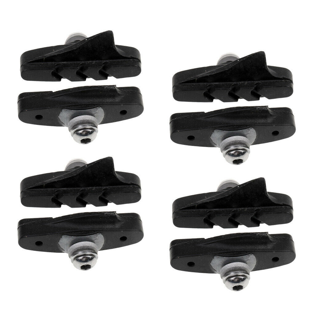 4 Pair Durable Road Mountai Bike Brake Pads Fixed Gear Bicycle V Brake Gear