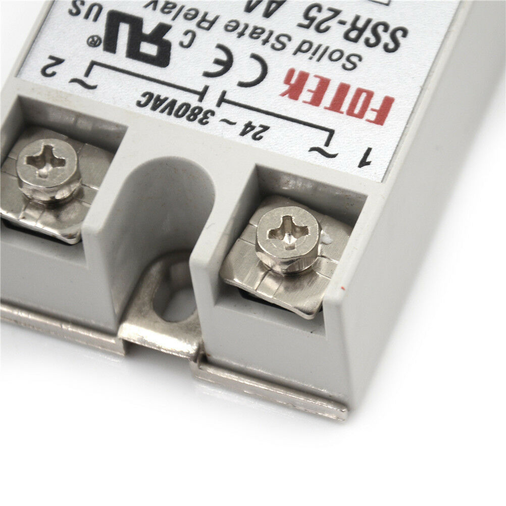 24V-380V 25A SSR-25AA Solid State Relay Module 80-250VAC AC-AC  RGBDAU