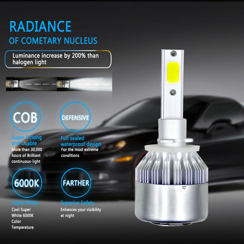 4x Bright HI/LO Beam Headlight LED Light Bulbs For Arctic Cat 400 500 650 700